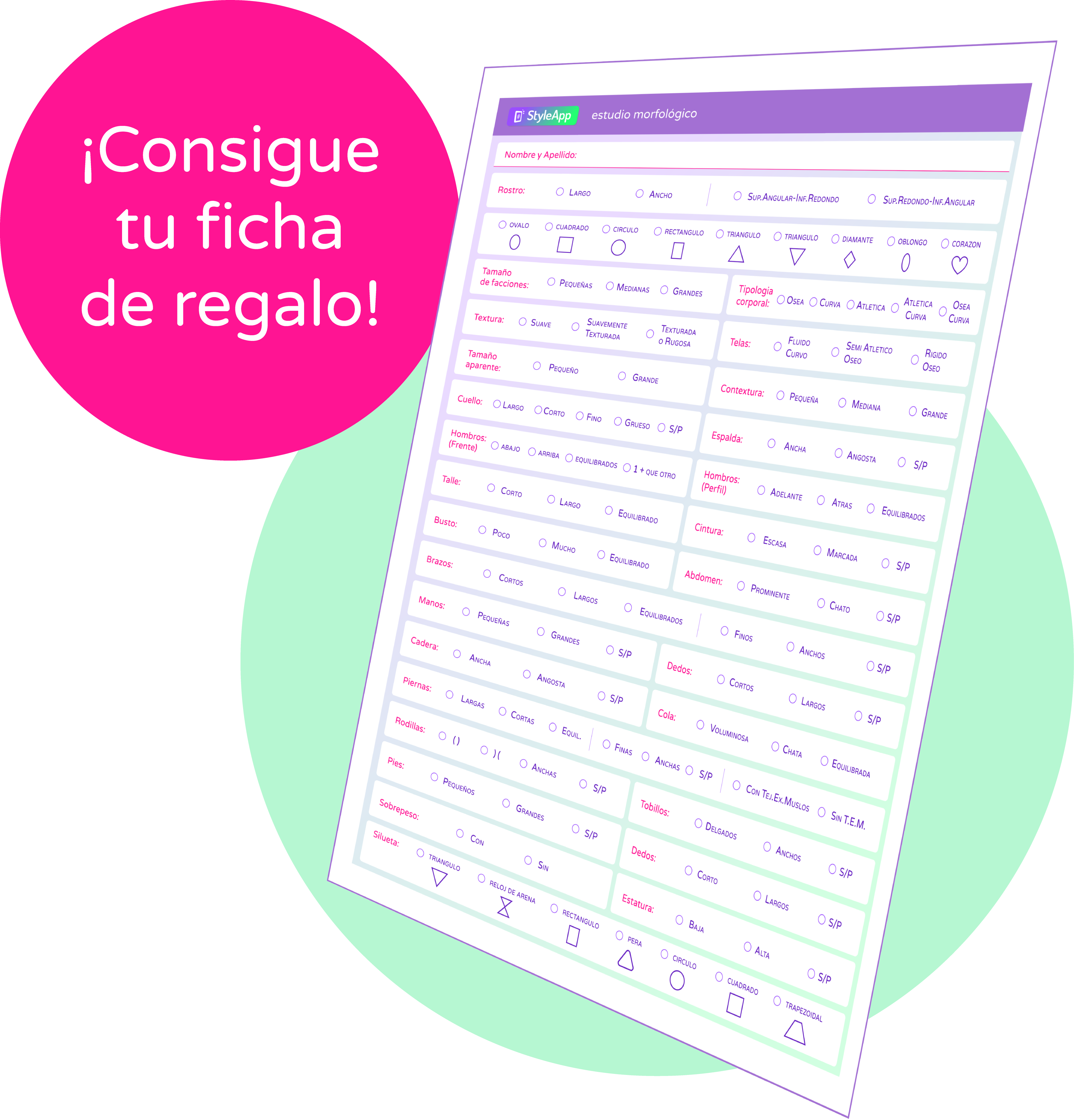 Previsualización de la ficha técnica en StyleApp
